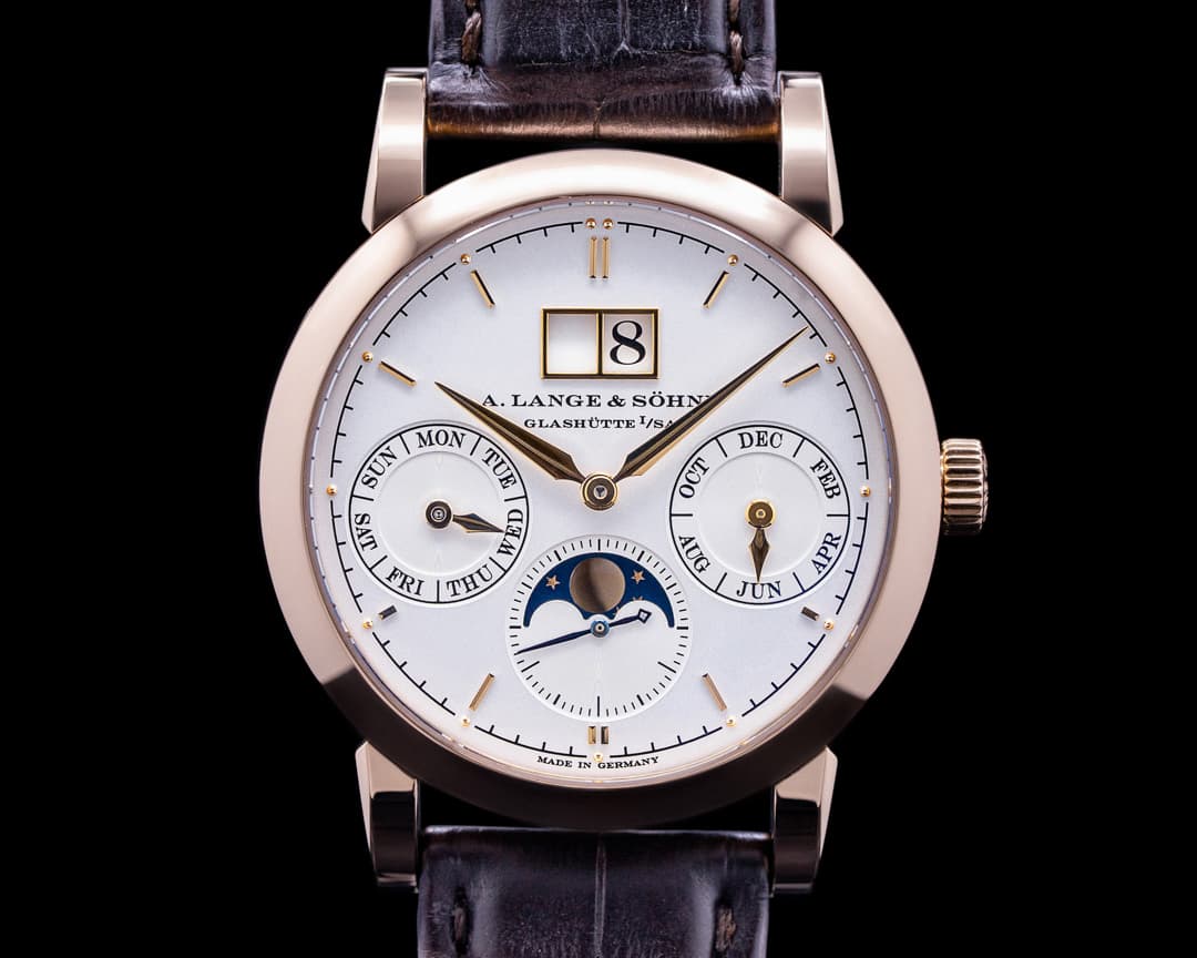 A. Lange and Sohne Saxonia Annual Calendar 330.032 18K Rose Gold 
