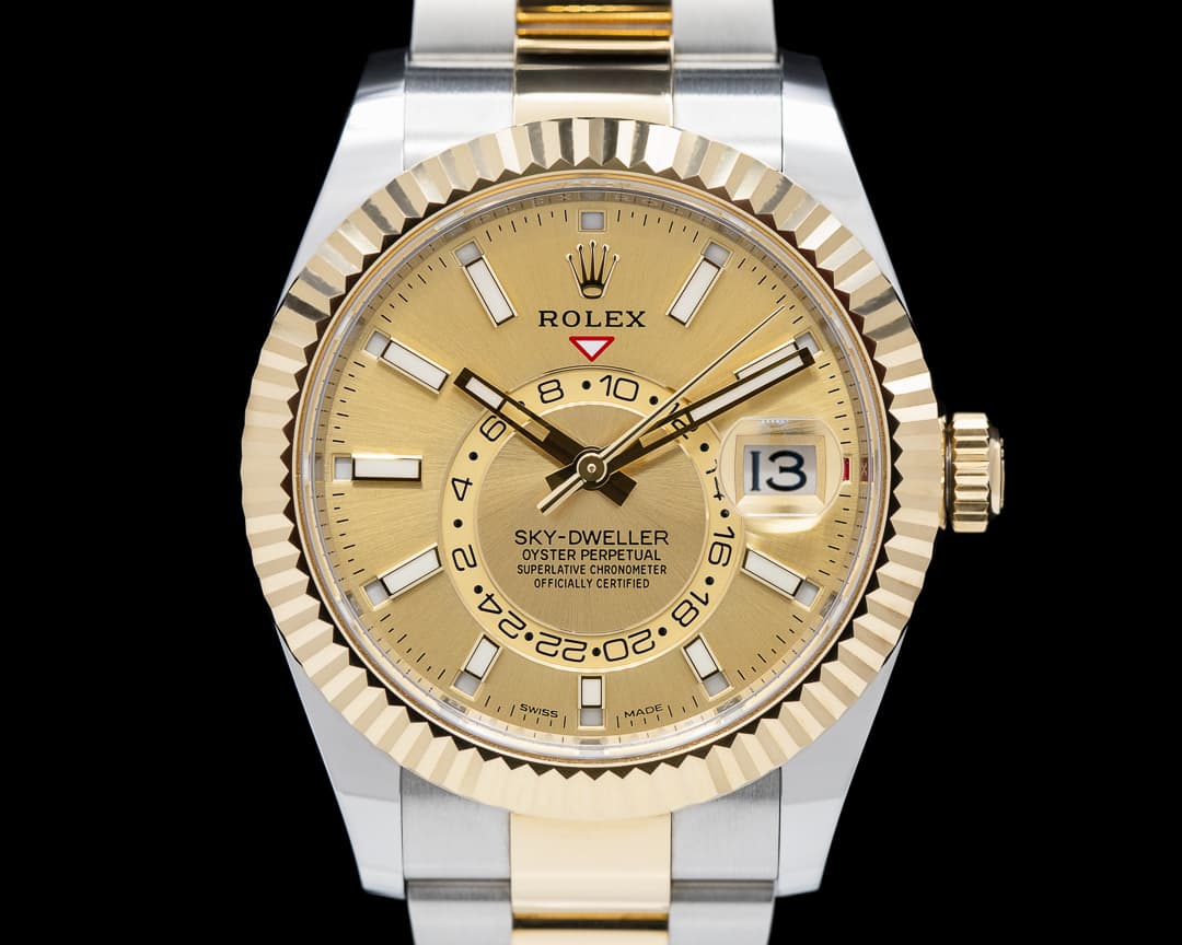 Rolex Sky Dweller 326933 Steel & Yellow Gold Champagne Dial 2022