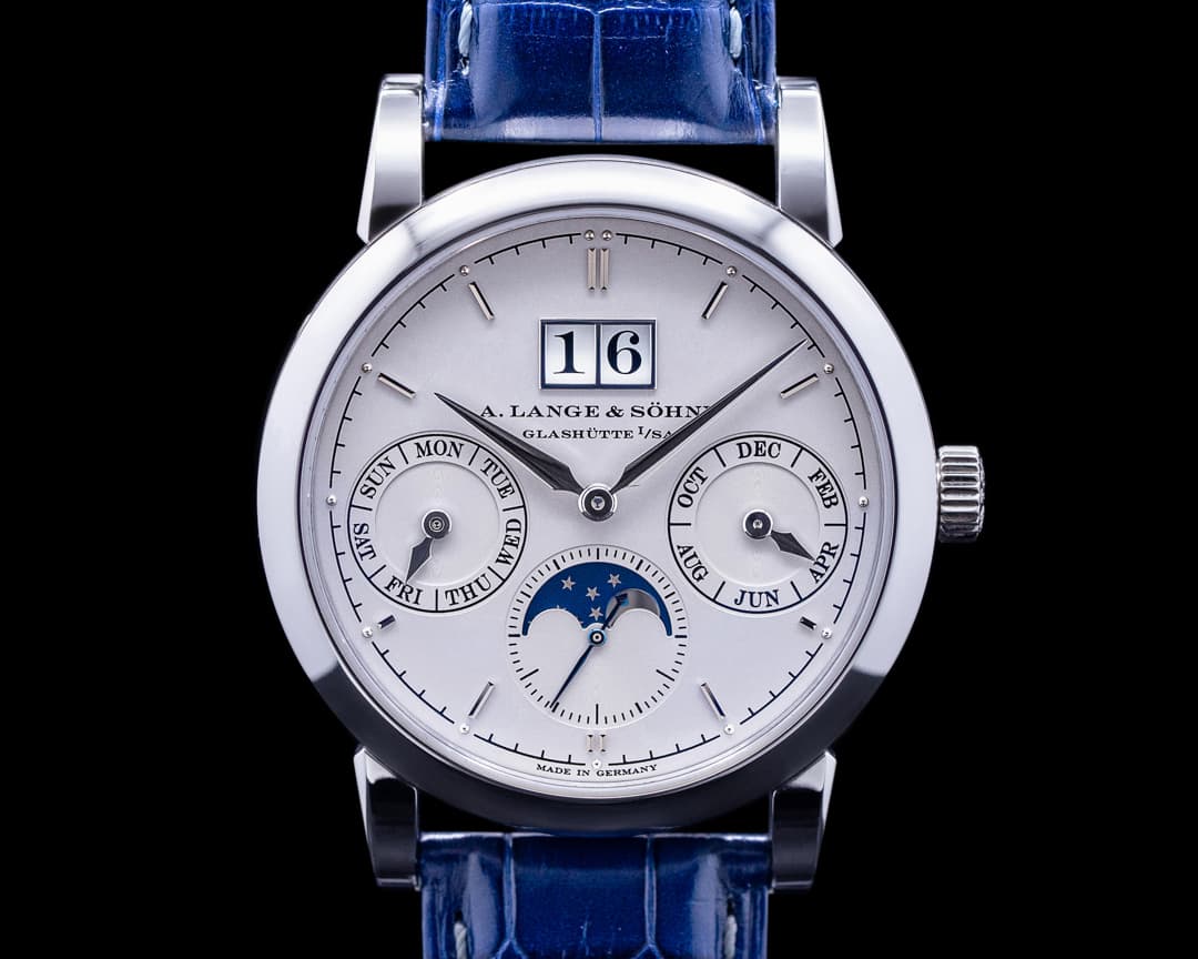 A. Lange and Sohne Saxonia 330.025 Annual Calendar Platinum