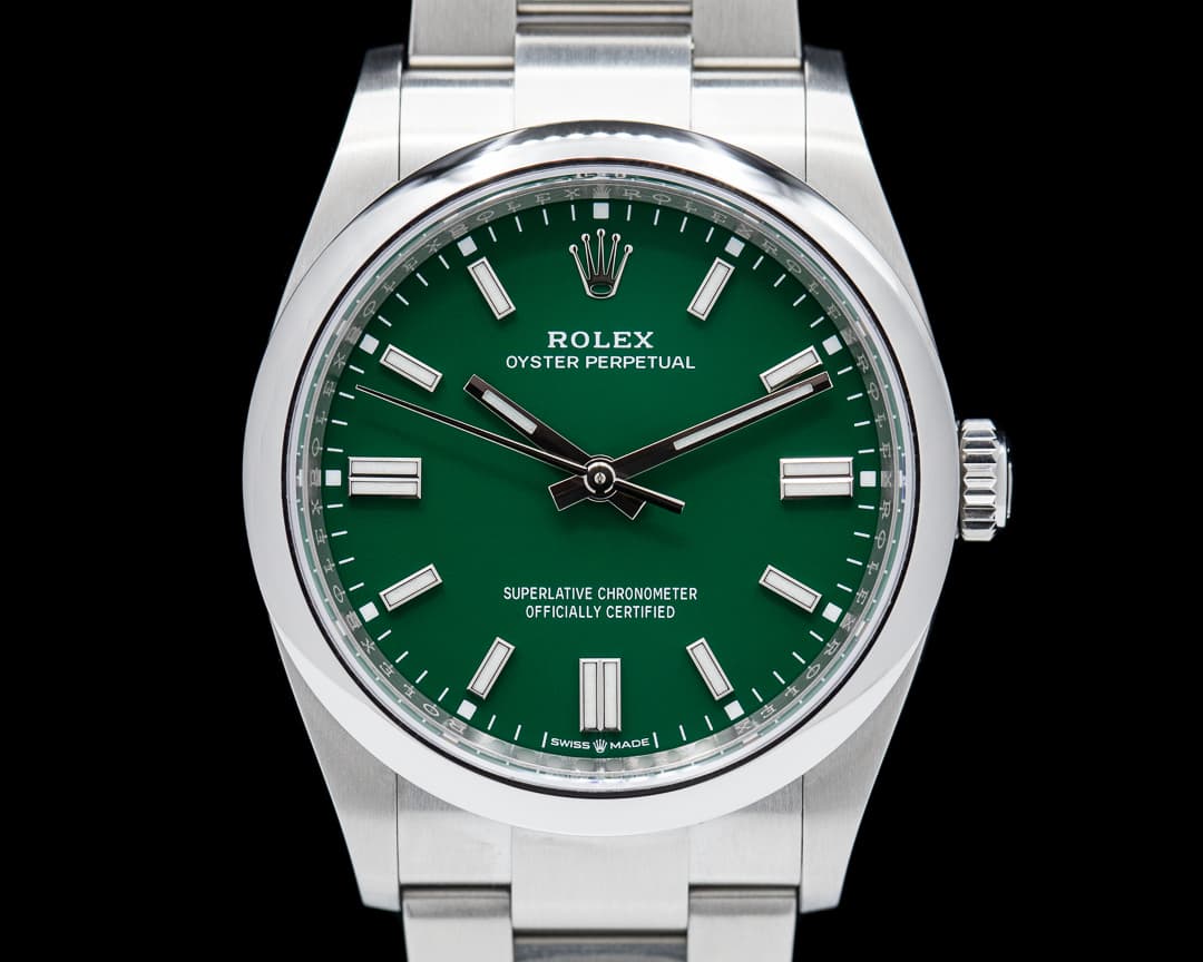 Rolex Oyster Perpetual 126000 36MM SS Green 2022 