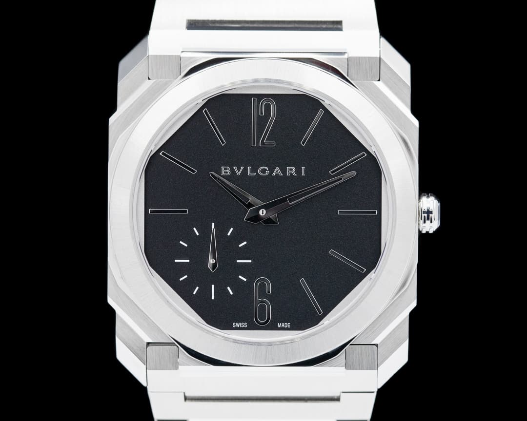 Bulgari Octo Finissimo Extra Thin SS Black Dail 40MM