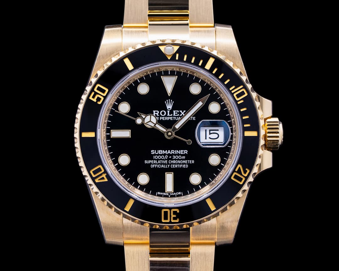 Rolex Rolex Submariner 116618 18K Yellow Gold Black Dial