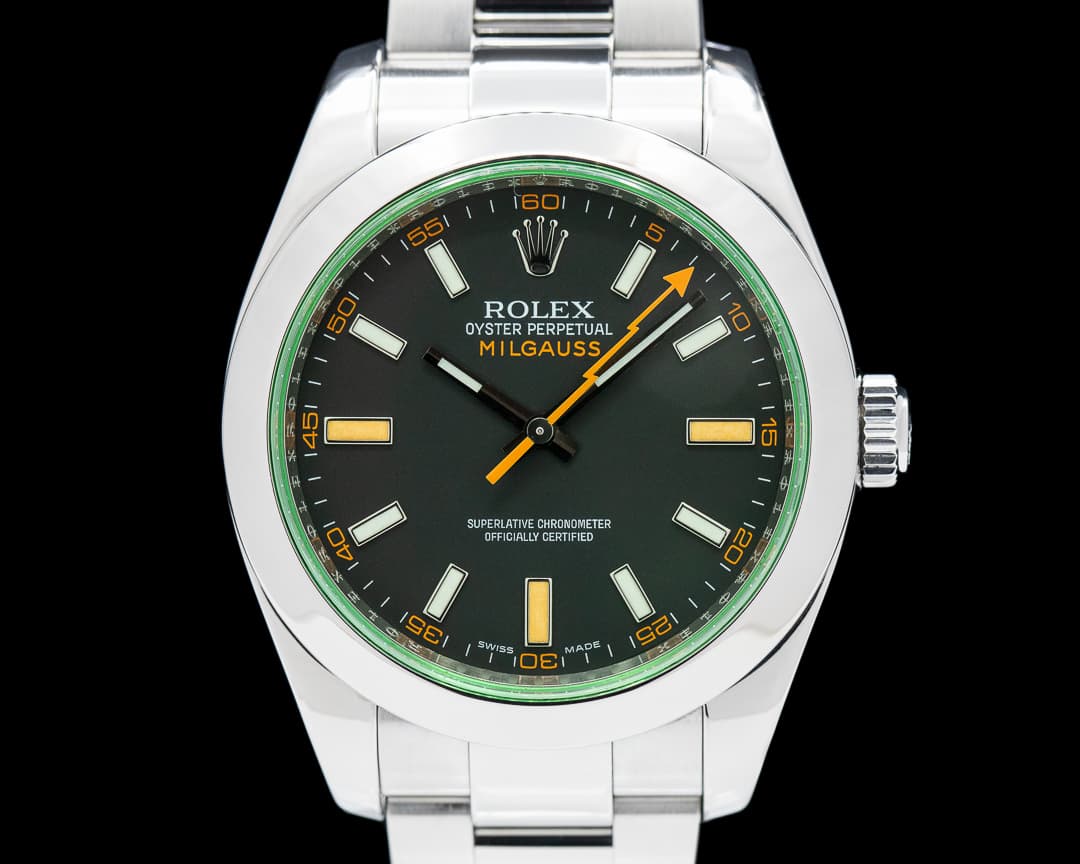 Rolex Milgauss 116400GV Green Crystal Edition