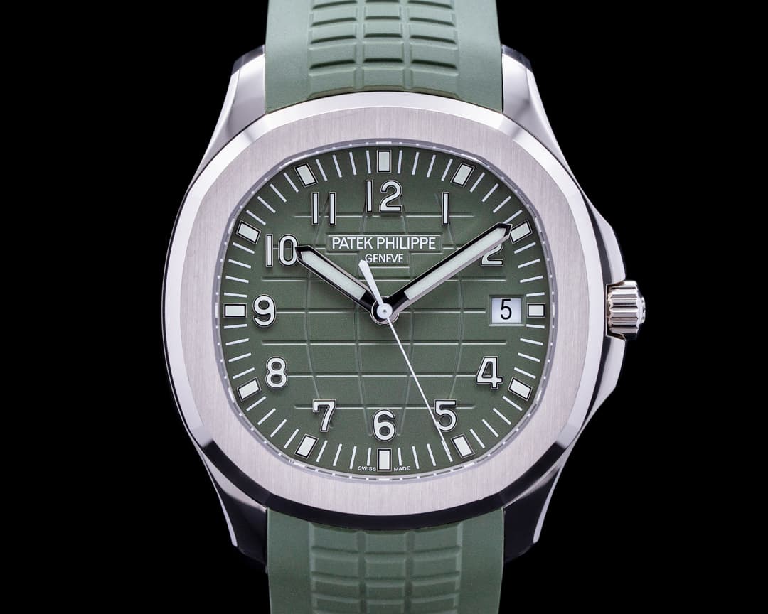 Patek Philippe Aquanaut 5168G 18K White Gold / Khaki Green Dial UNWORN 2022