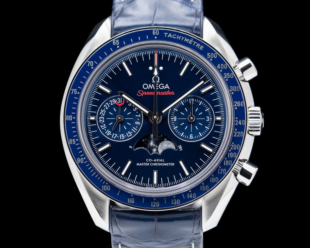 Omega Speedmaster Automatic Moon Blue Dial