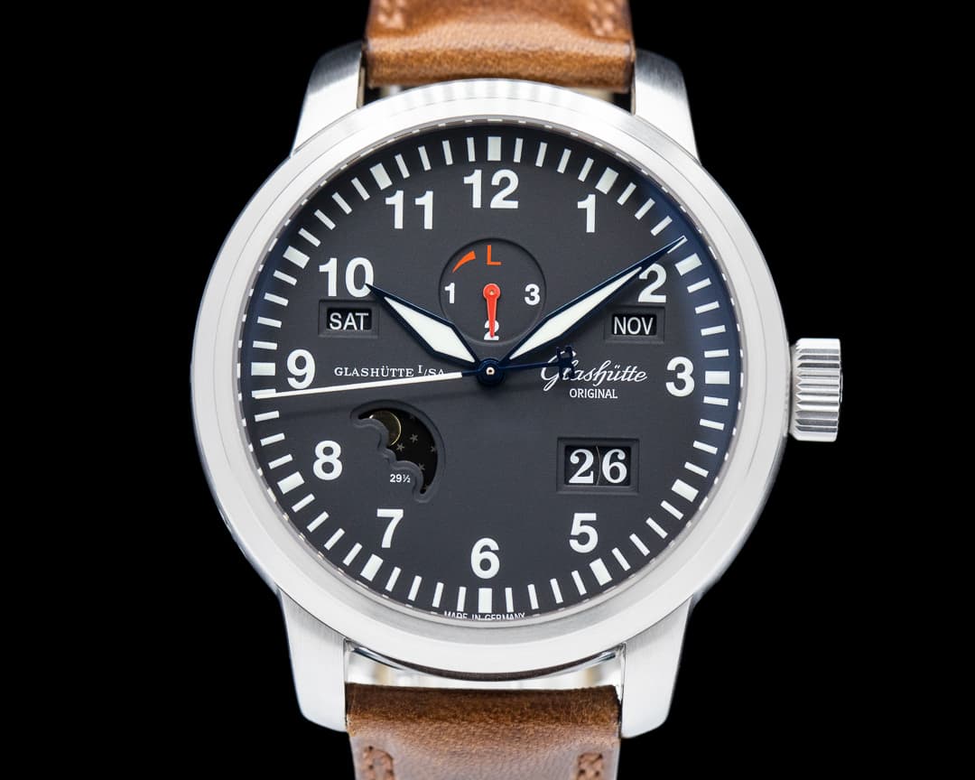 Glashutte Original Navigator Perpetual Steel Black Dial