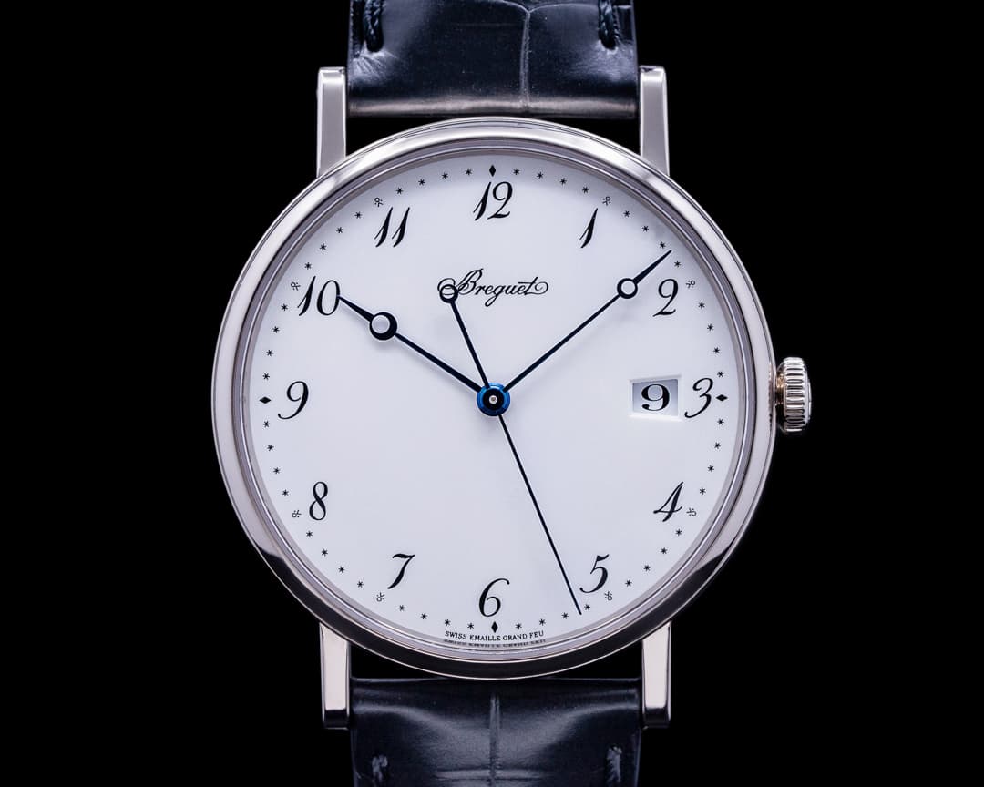 Breguet Classique 5177BB Automatic Enamel Dial 18K White Gold