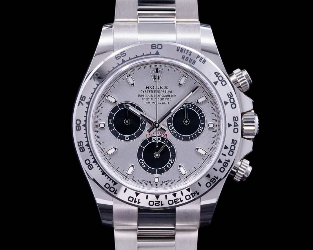 Rolex Daytona 116509 Silver and Black Dial 18K White Gold 2022