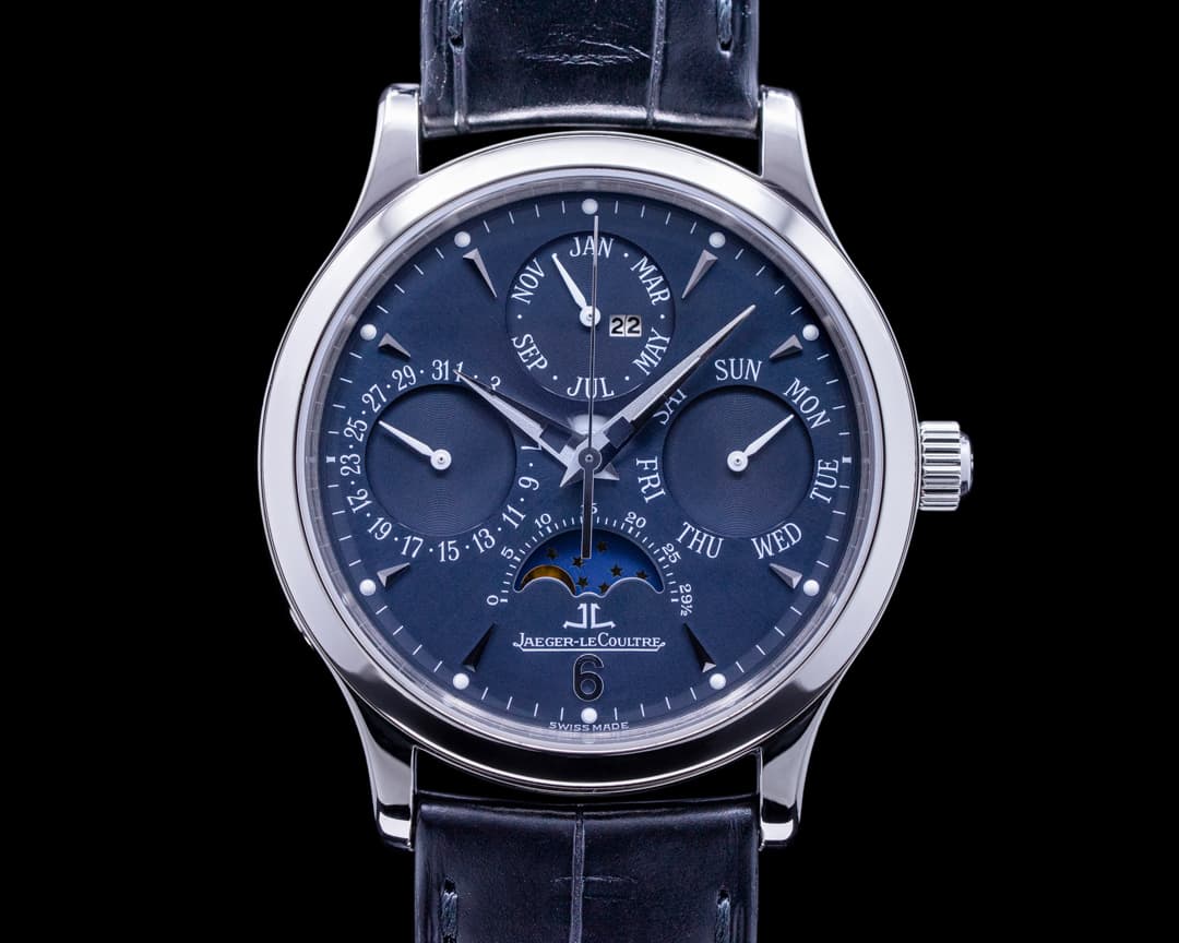 Jaeger LeCoultre Master Perpetual Platinum Blue Dial RARE