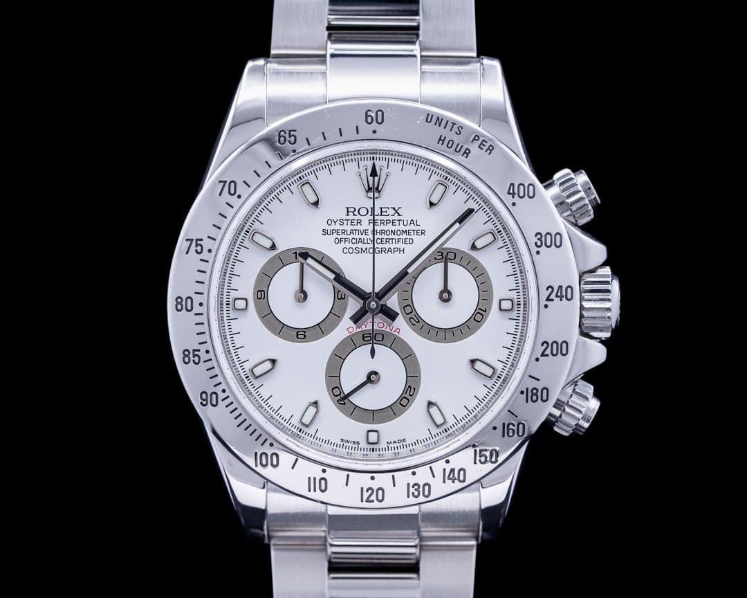 Rolex Daytona 116520 White Dial SS FULL SET
