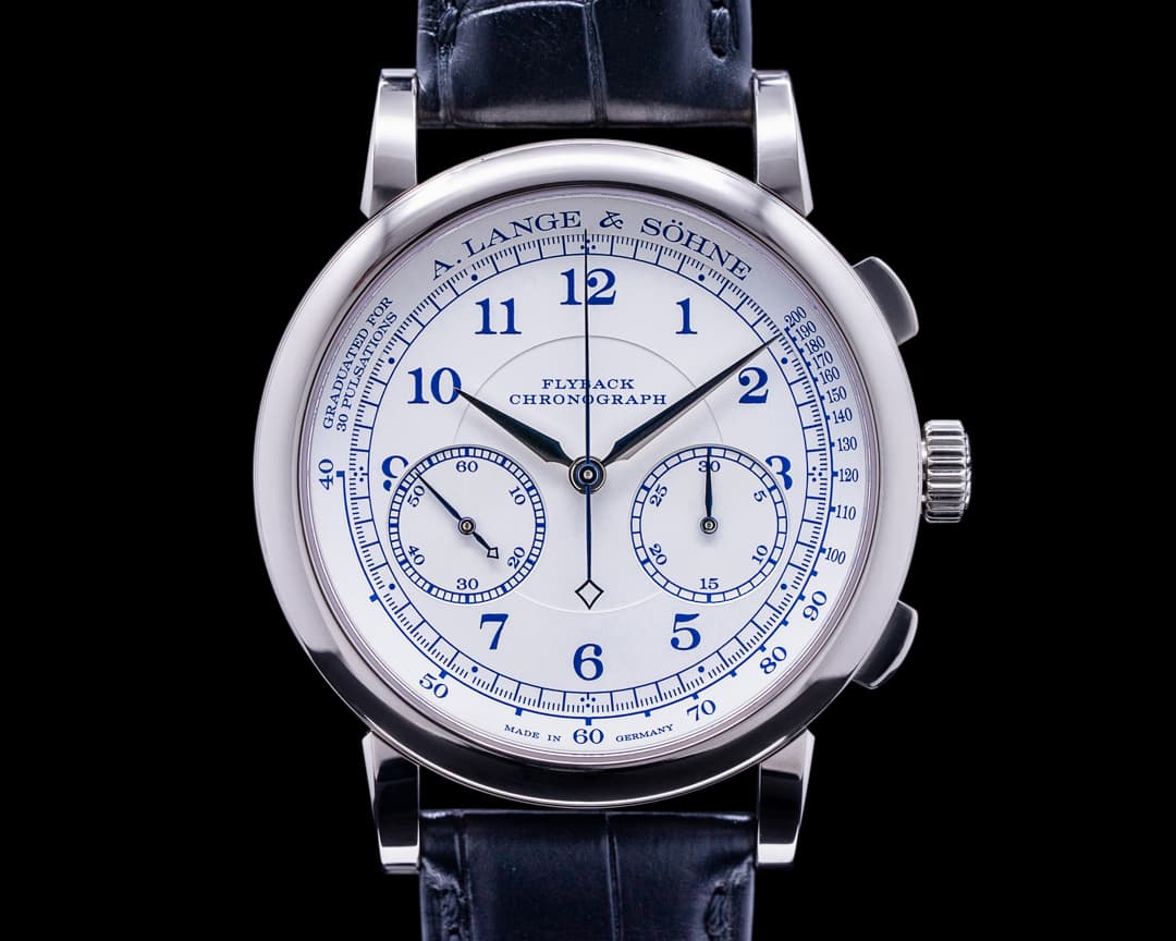 A. Lange and Sohne 1815 Chronograph 414.026 18K White Gold BOUTIQUE