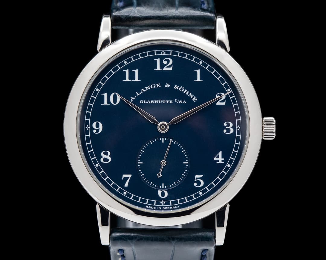 A. Lange and Sohne 1815 206.027 Blue Dial 18k White Gold 36MM