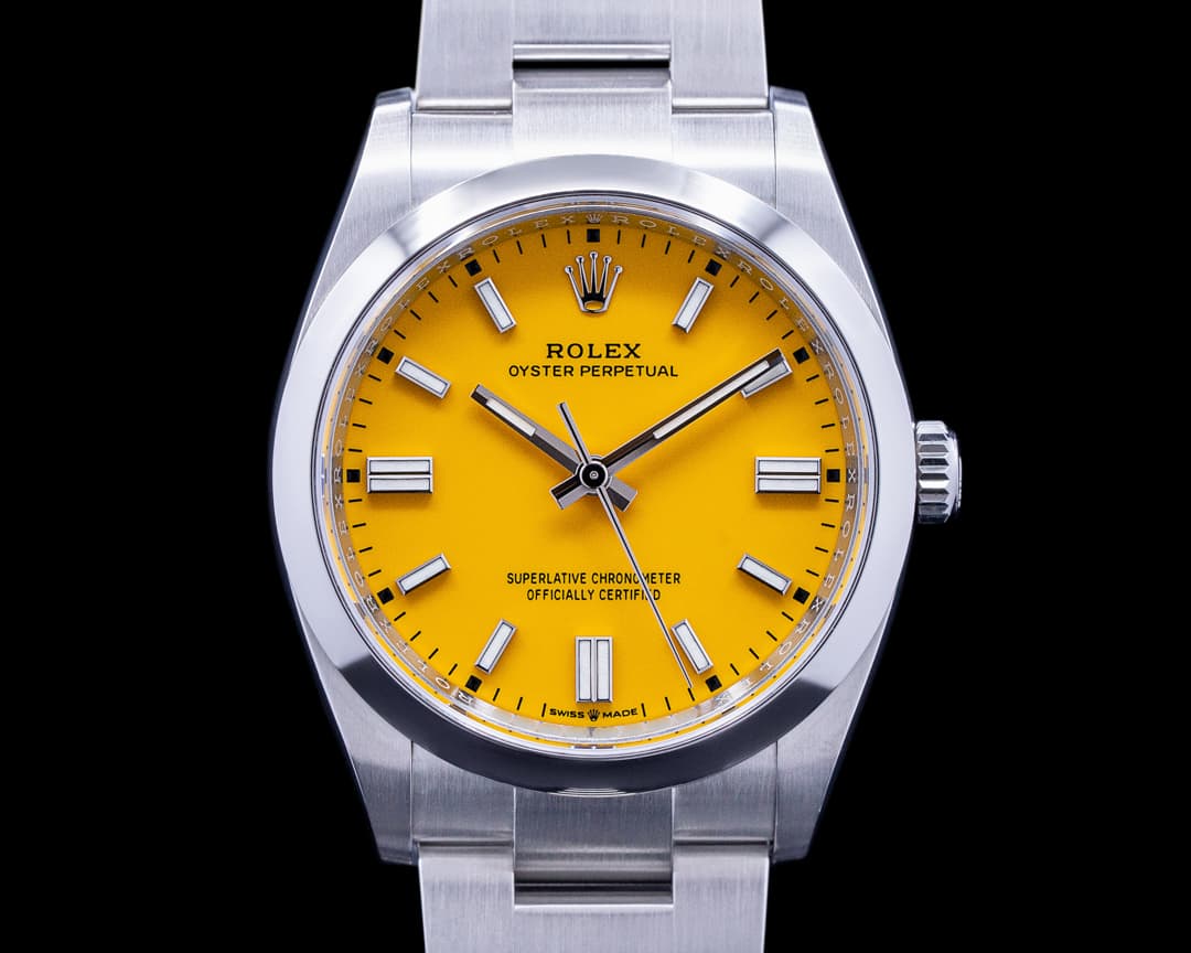 Rolex Oyster Perpetual 126000 36MM SS Yellow DISCONTINUED