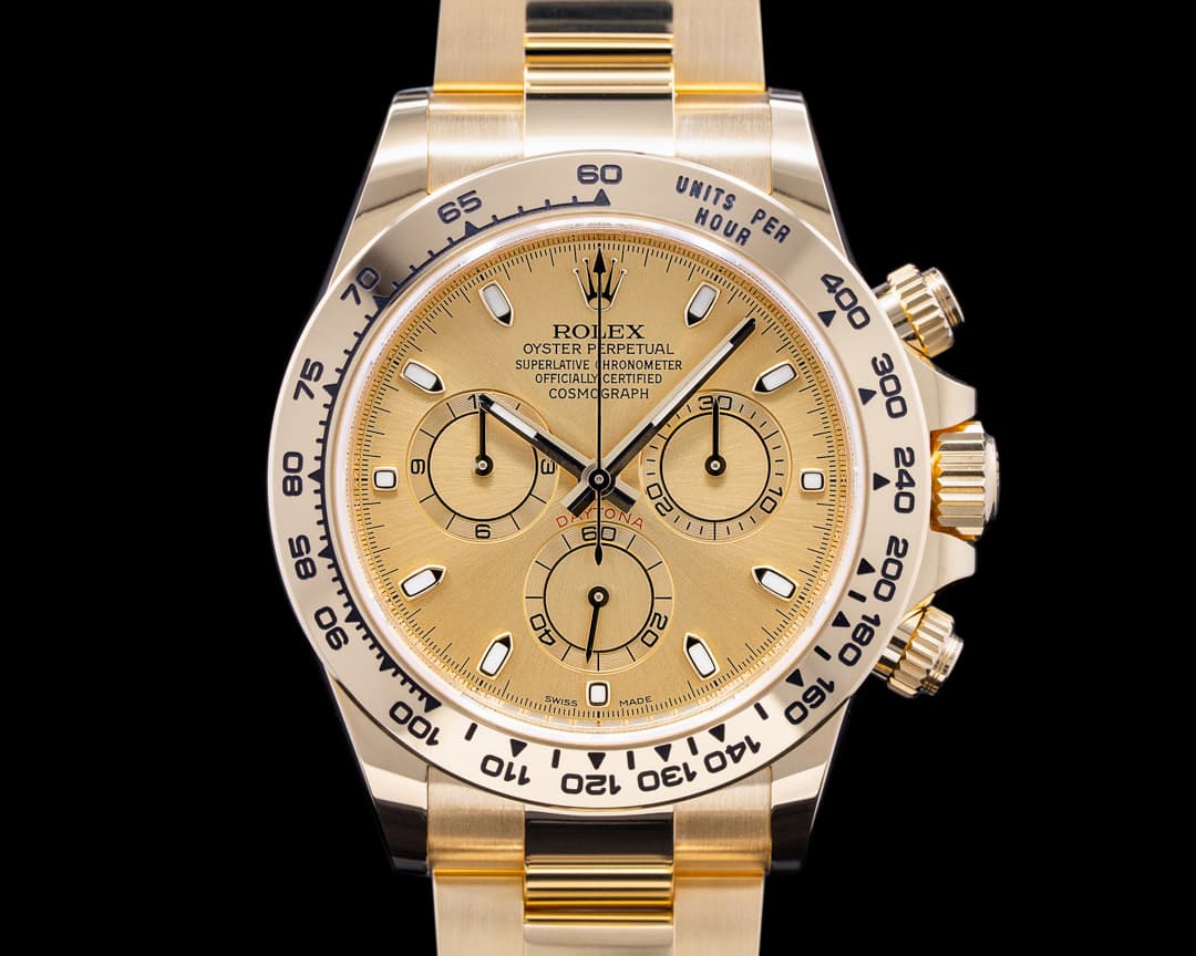 Rolex Daytona 116508 18k Yellow Gold/Bracelet Champagne/Champagne Dial