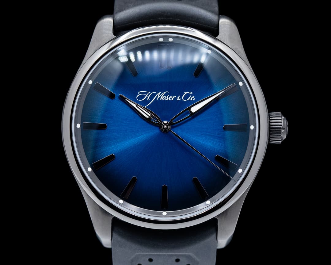 H. Moser and Cie. Pioneer Center Seconds SS Funky Blue Flume 2020