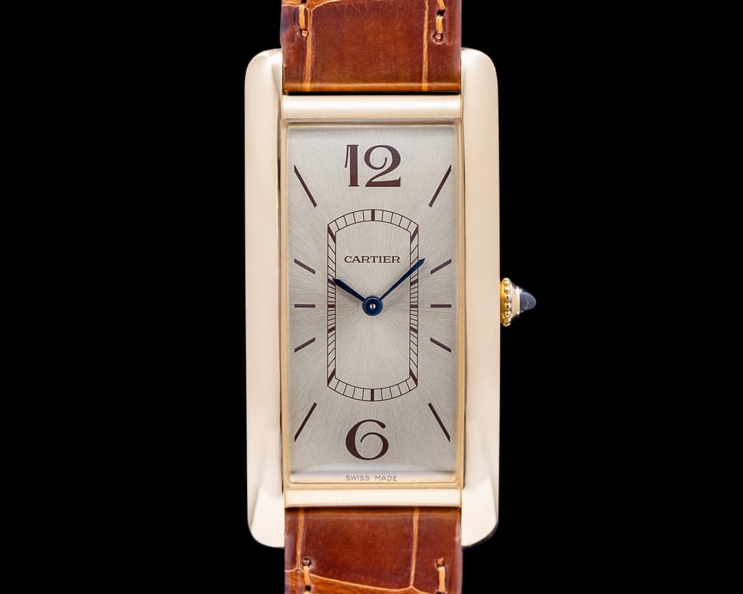 Cartier Tank Cintree WGTA0026 Yellow Gold / Champagne Dial  