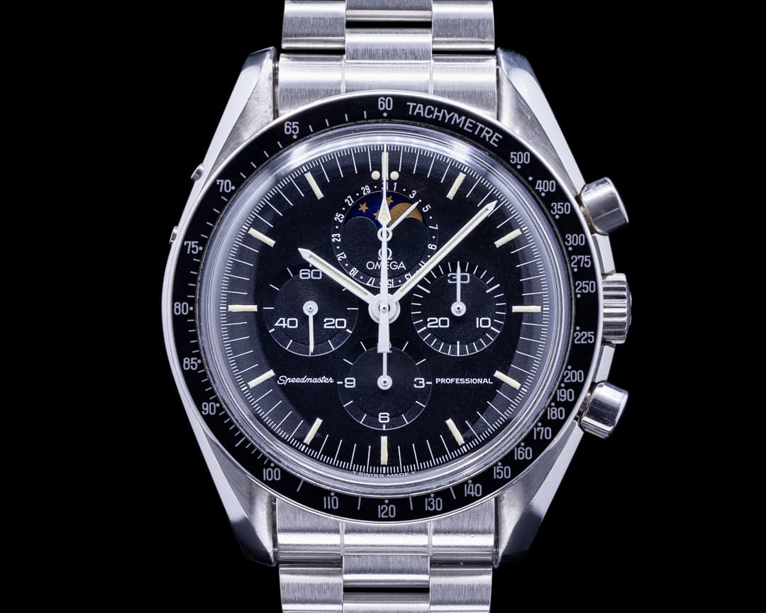 Omega Speedmaster Professional 345.0809 "Speedymoon" Moonphase BOX AND PAPERS