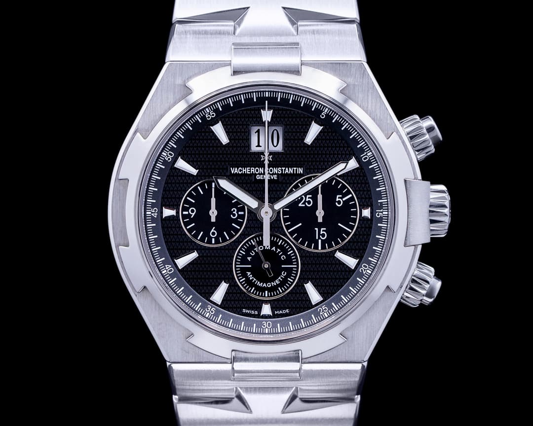 Vacheron Constantin Overseas 49150/B01A Chronograph Black Dial SS 