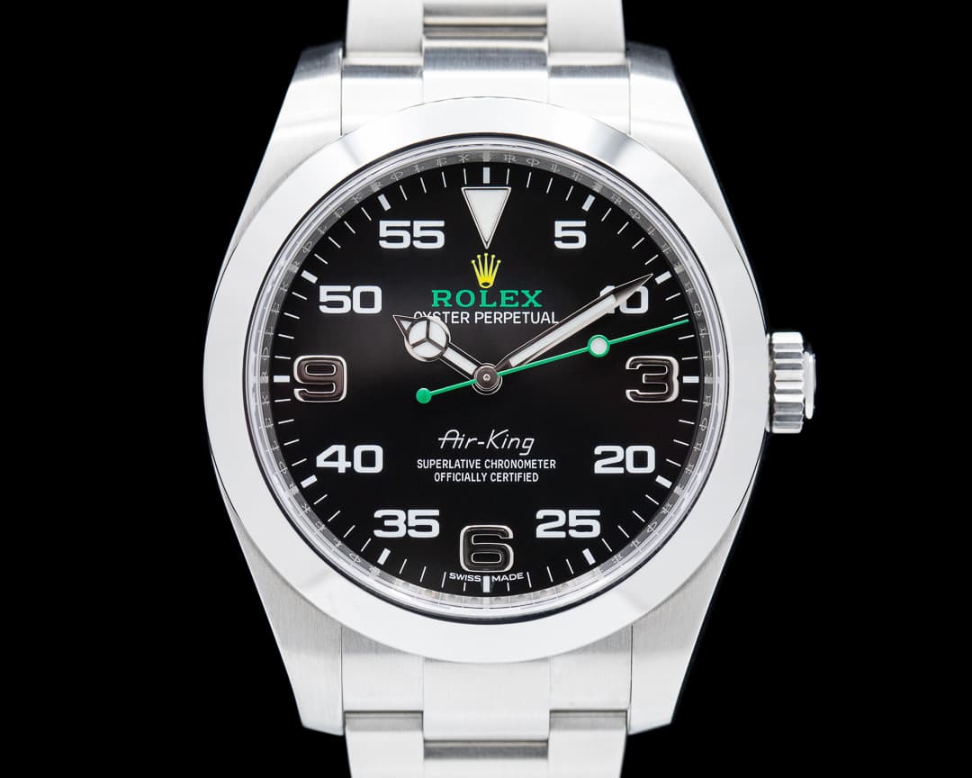 Rolex Air King OMAN KHANJAR Black Dial SS / SS