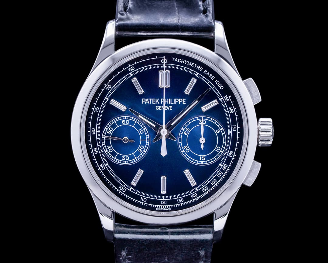 Patek Philippe Chronograph Platinum 5170P Blue Diamond Dial FULL SET 
