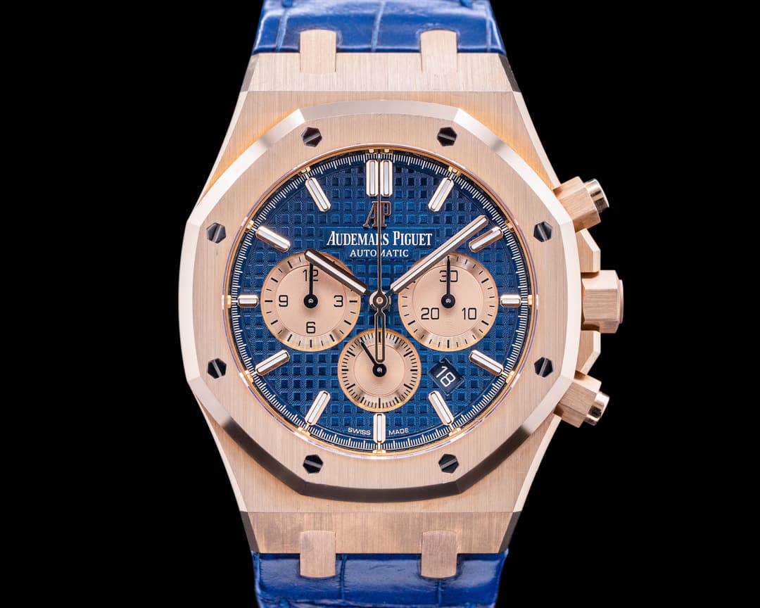 Audemars Piguet Royal Oak Chronograph Blue Dial RG 41MM