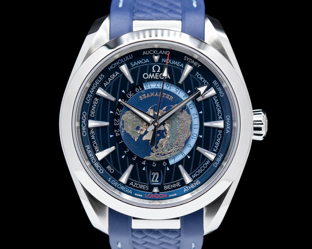 Omega Aqua Terra Co-Axial Master Chronometer GMT Worldtimer