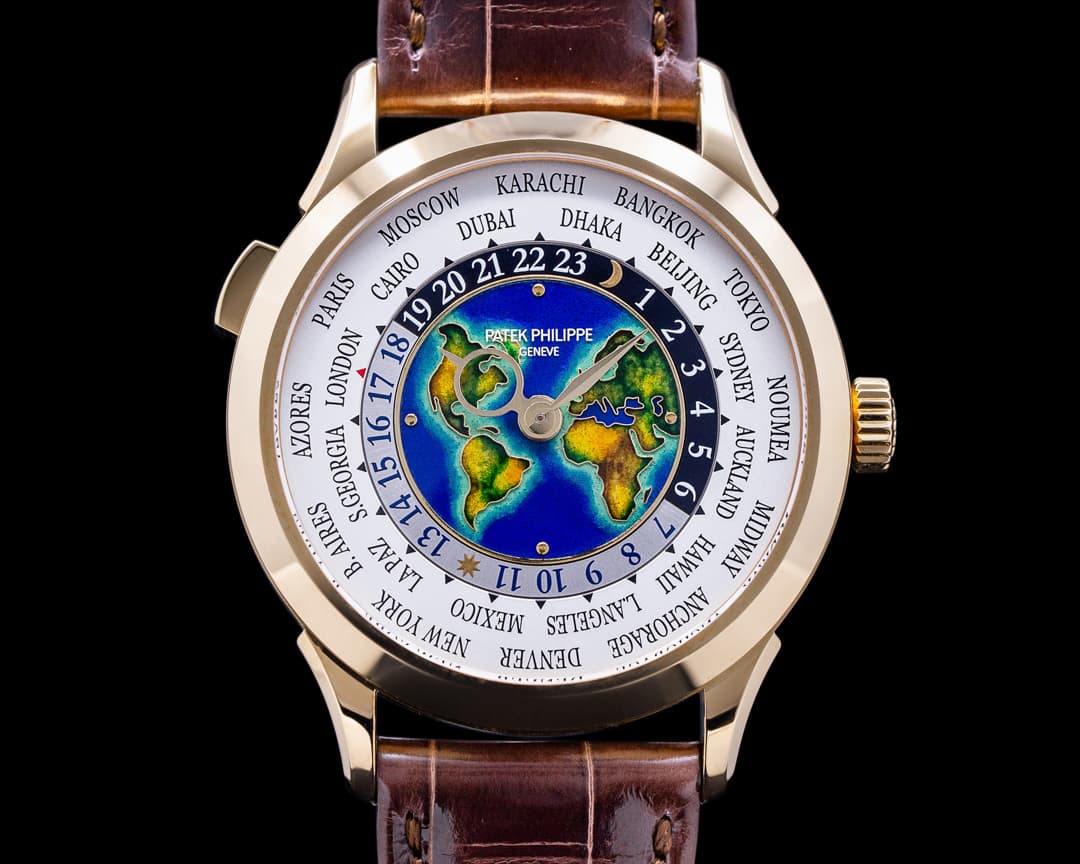 Patek Philippe World Time 5231J Enamel Dial 18K Yellow Gold UNWORN