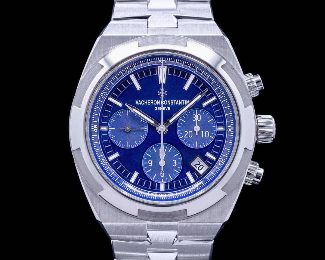 Vacheron Constantin Overseas Chronograph 5500V Blue Dial SS FULL SET 