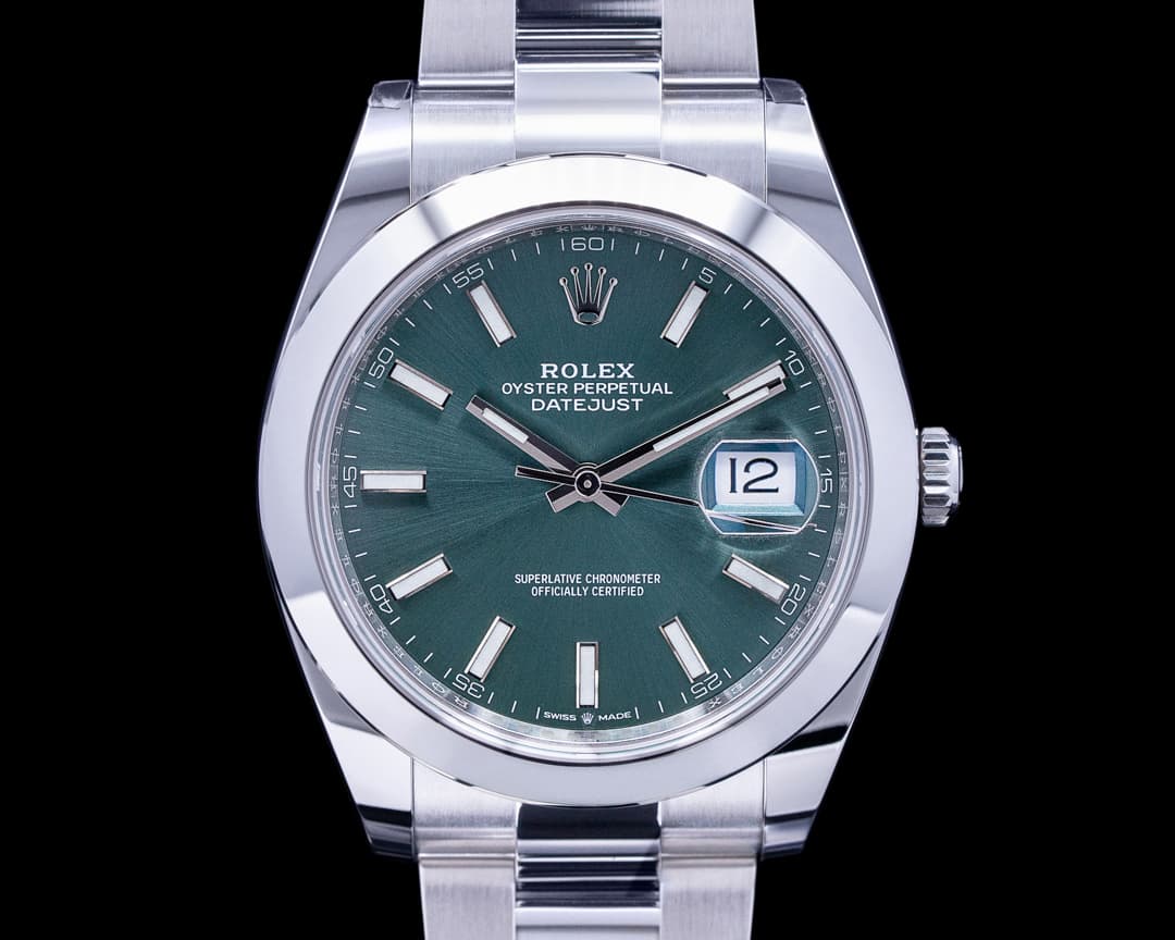 Rolex Datejust 41 Mint Stick Dial SS Oyster 2023