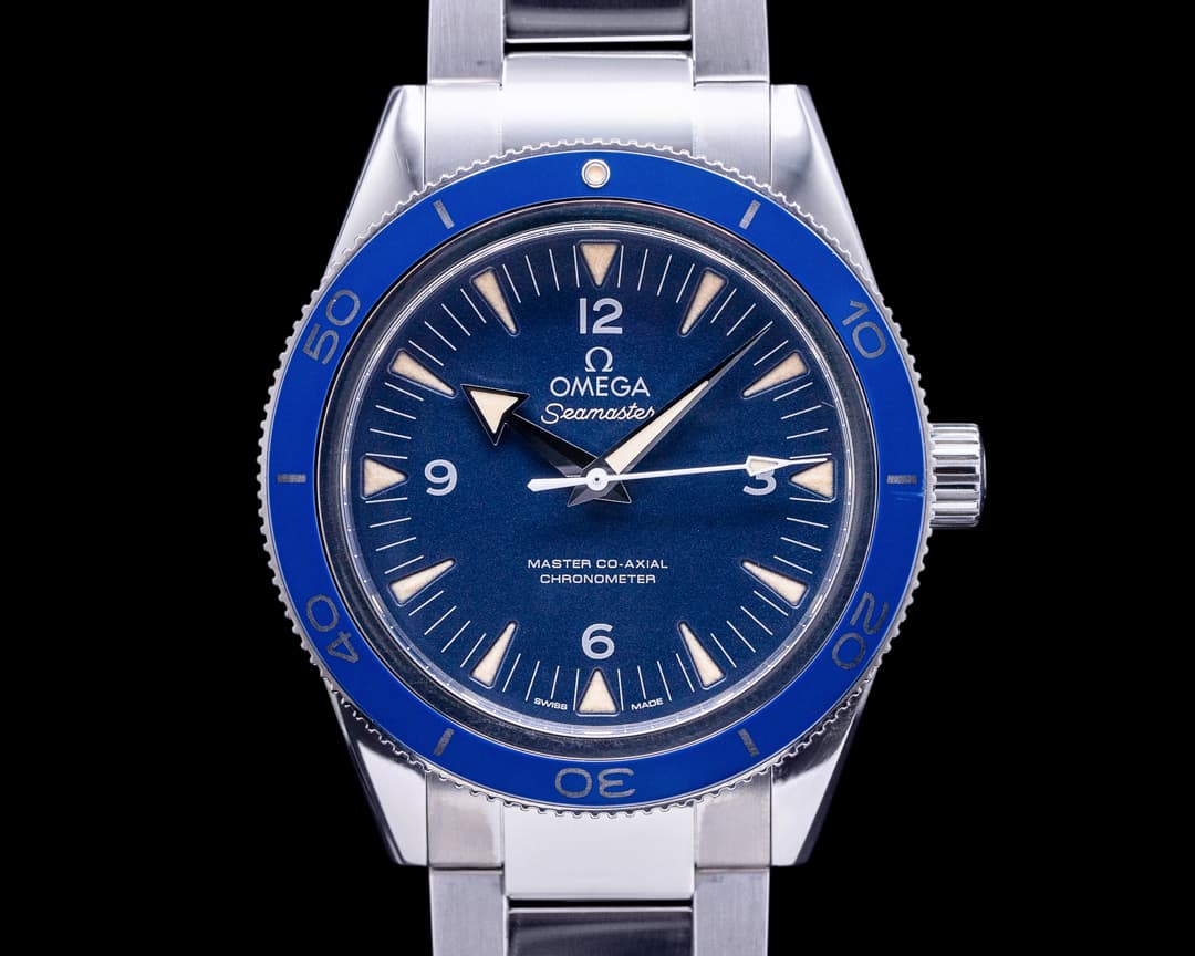 Omega Omega SeaMaster 300M Blue Dial Blue Bezel Co-Axial Titanium 41MM