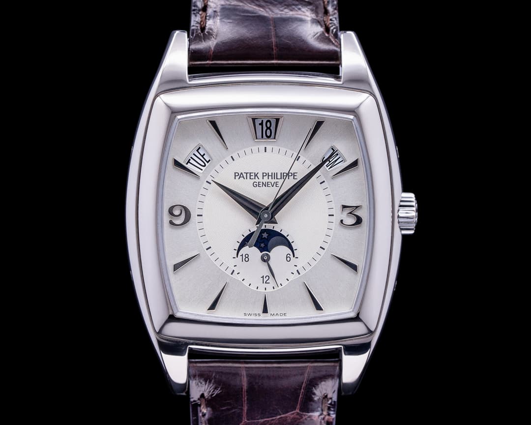 Patek Philippe Gondolo Calendario 5135G 18K White Gold Silver Dial 