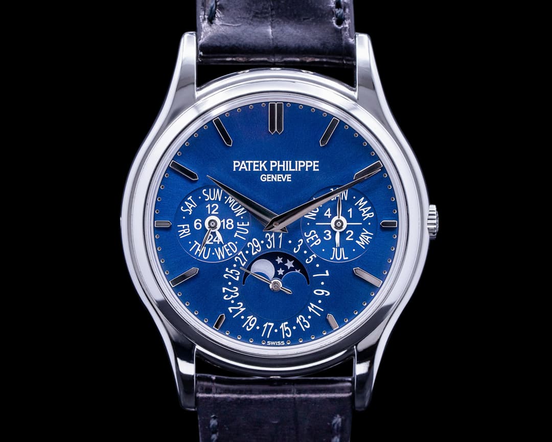 Patek Philippe Perpetual Calendar Platinum Blue Dial 5140P