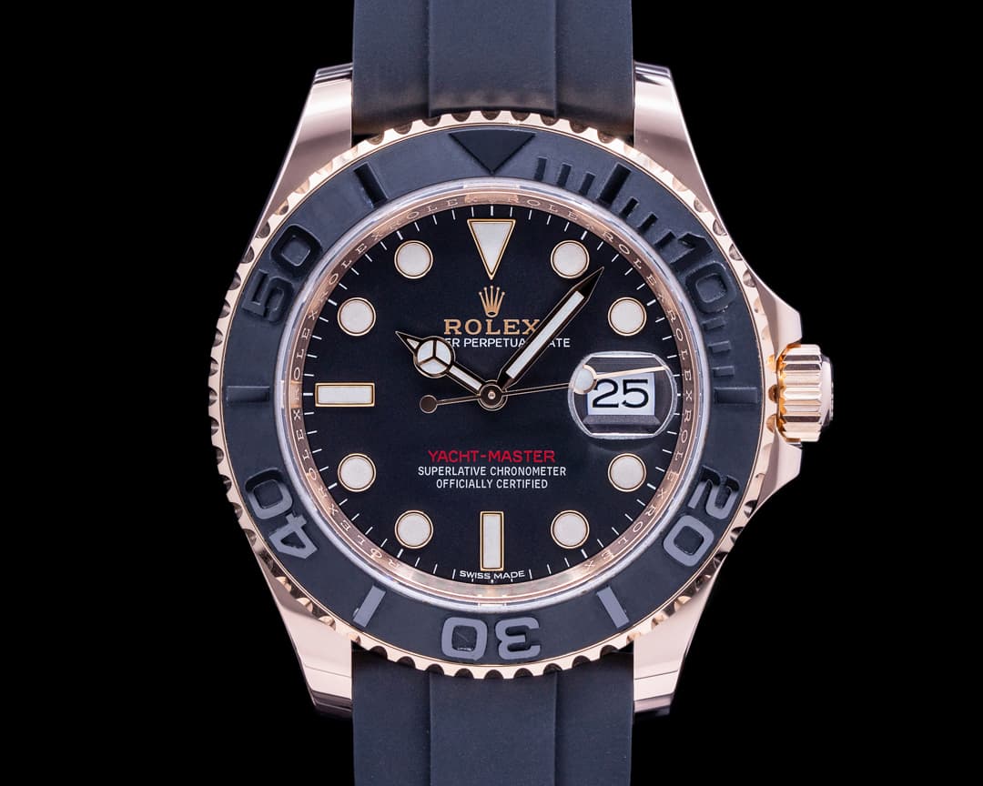Rolex Yacht Master 18K Rose Gold / Rubber 40MM