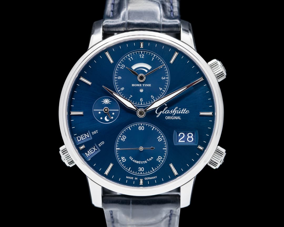 Glashutte Original Senator Cosmopolite Blue Dial 