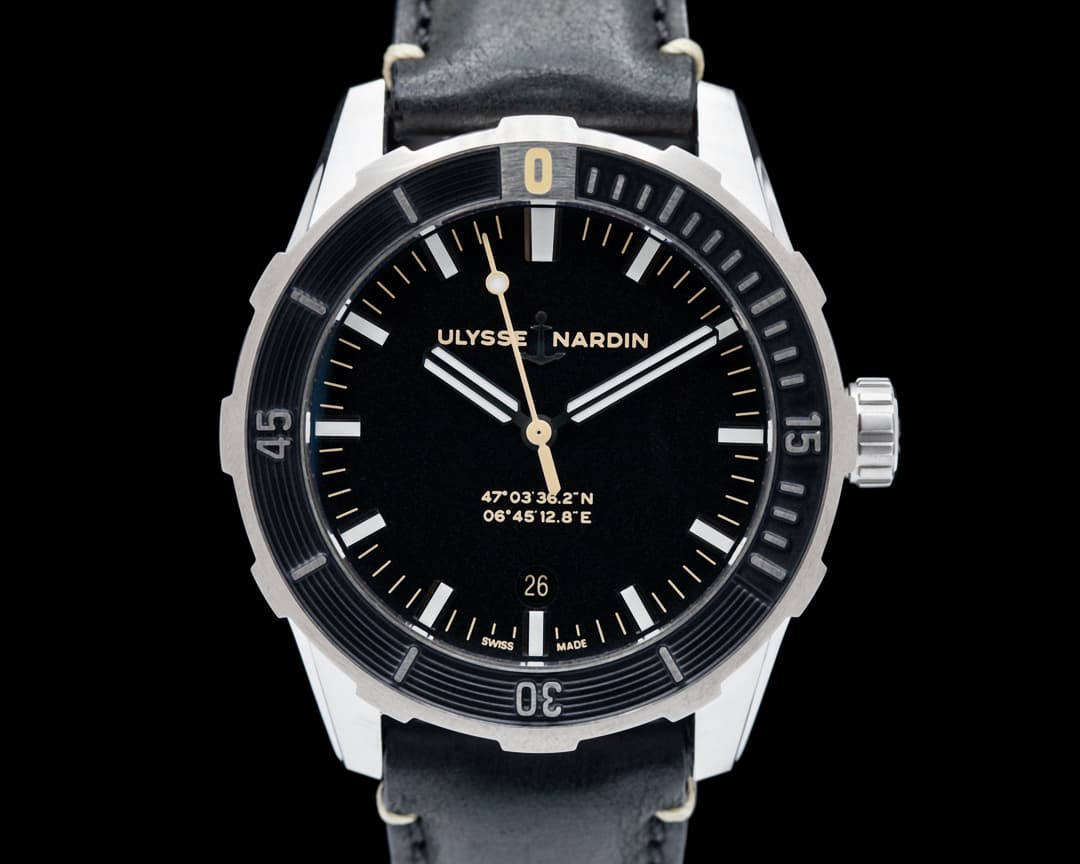 Ulysse Nardin 42mm Diver Black Dial SS 8163-175/92