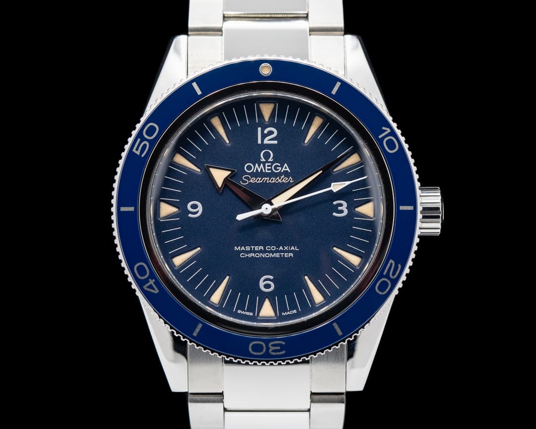 Omega Omega SeaMaster 300M Blue Dial Blue Bezel Co-Axial Titanium 41MM