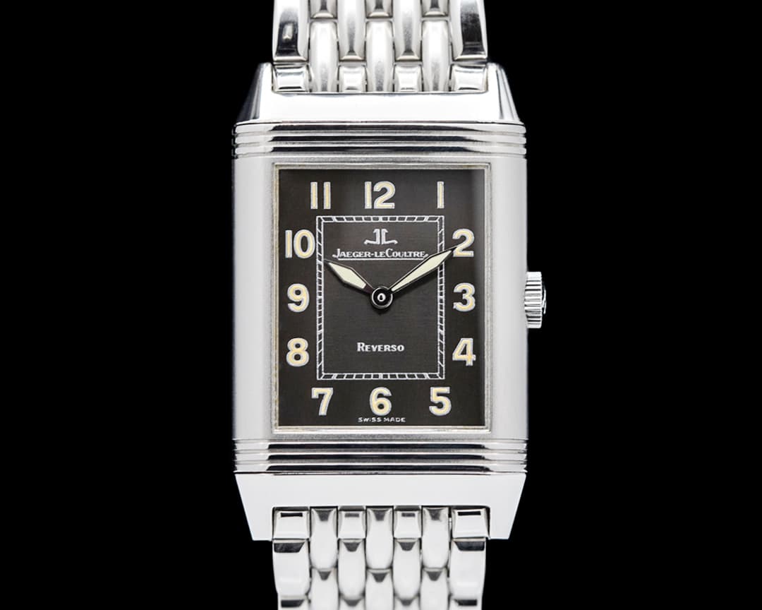 Jaeger LeCoultre Reverso Grande Taille Shadow Black Dial SS / SS