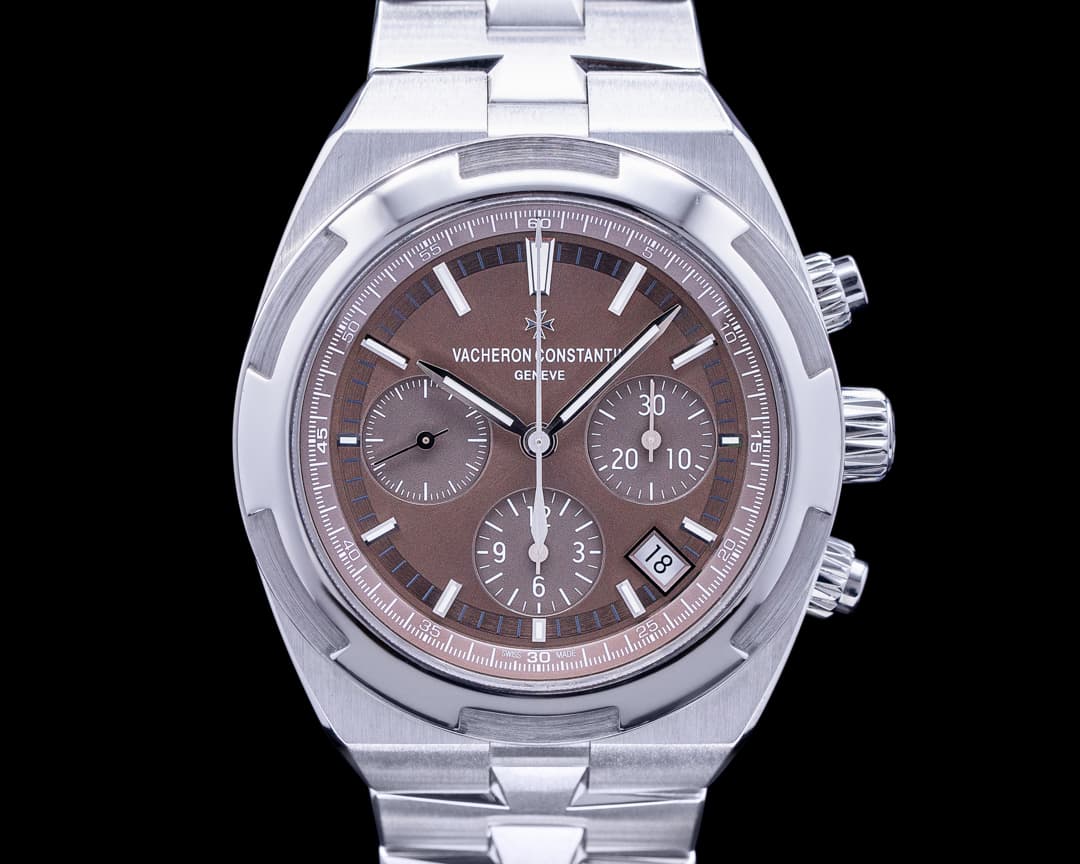 Vacheron Constantin Overseas Chronograph 5500V Brown Dial SS FULL SET 