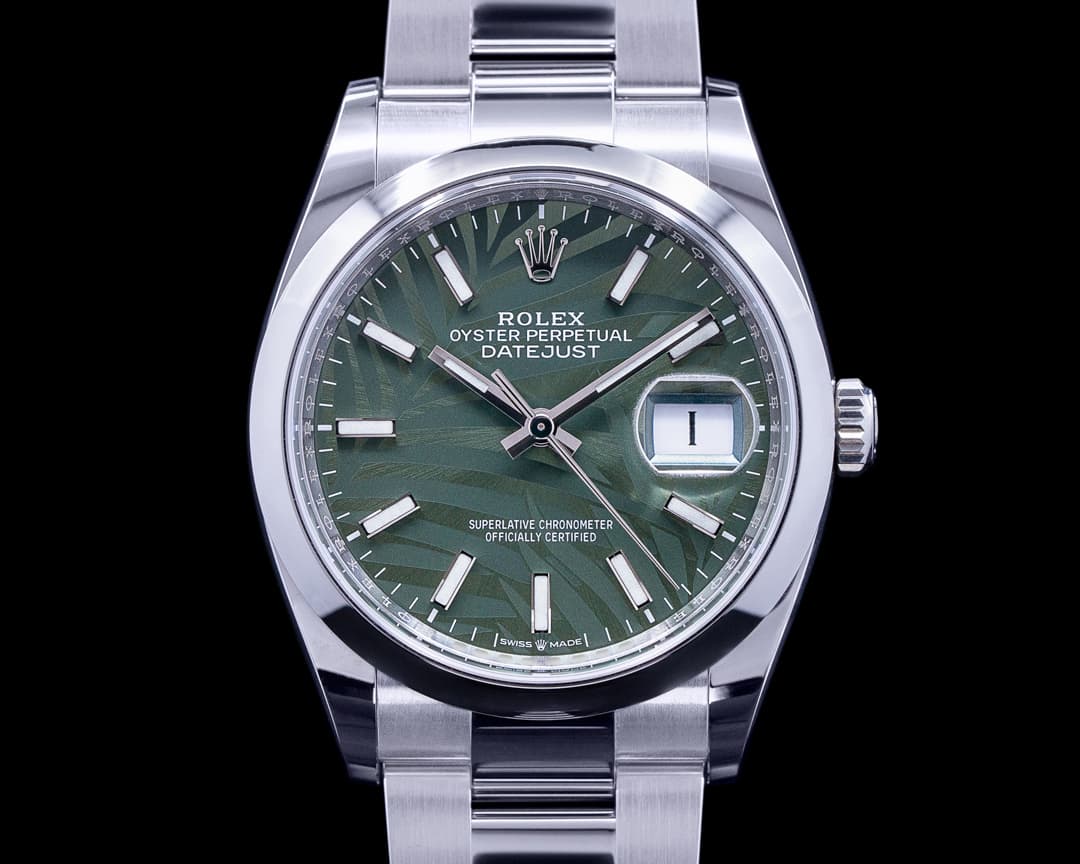 Rolex Datejust Green "Palm" Dial / Oyster Bracelet 2023