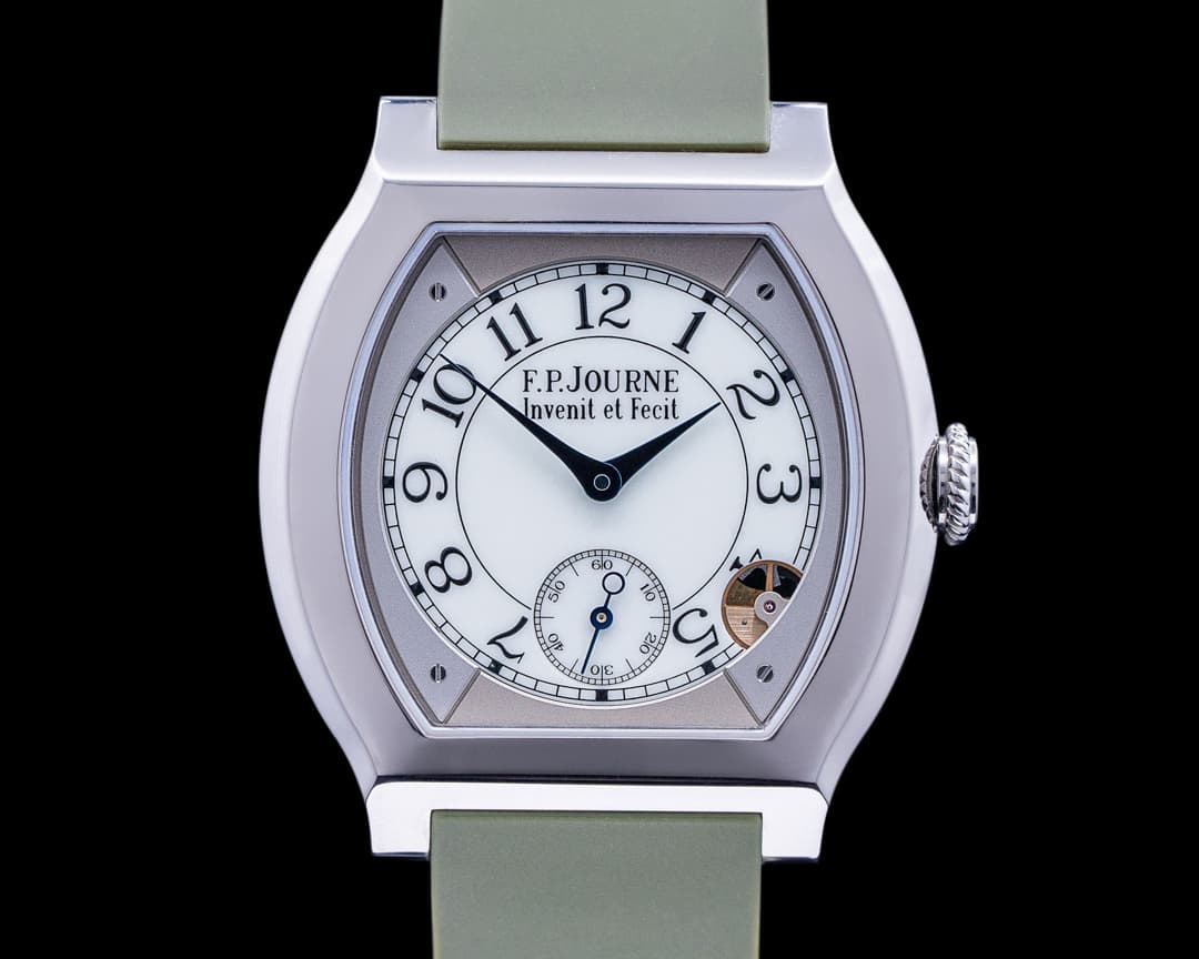 F. P. Journe Elegante Quartz 40MM Titanium / Blue Strap