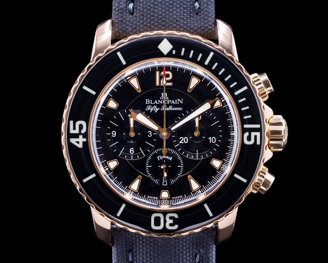 Blancpain Fifty Fathoms Chronograph 18K Rose Gold