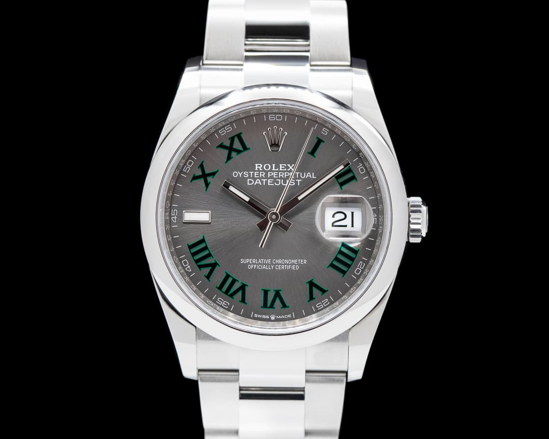 Rolex Datejust 36 126200 Wimbledon Roman Dial SS/Oyster 2021