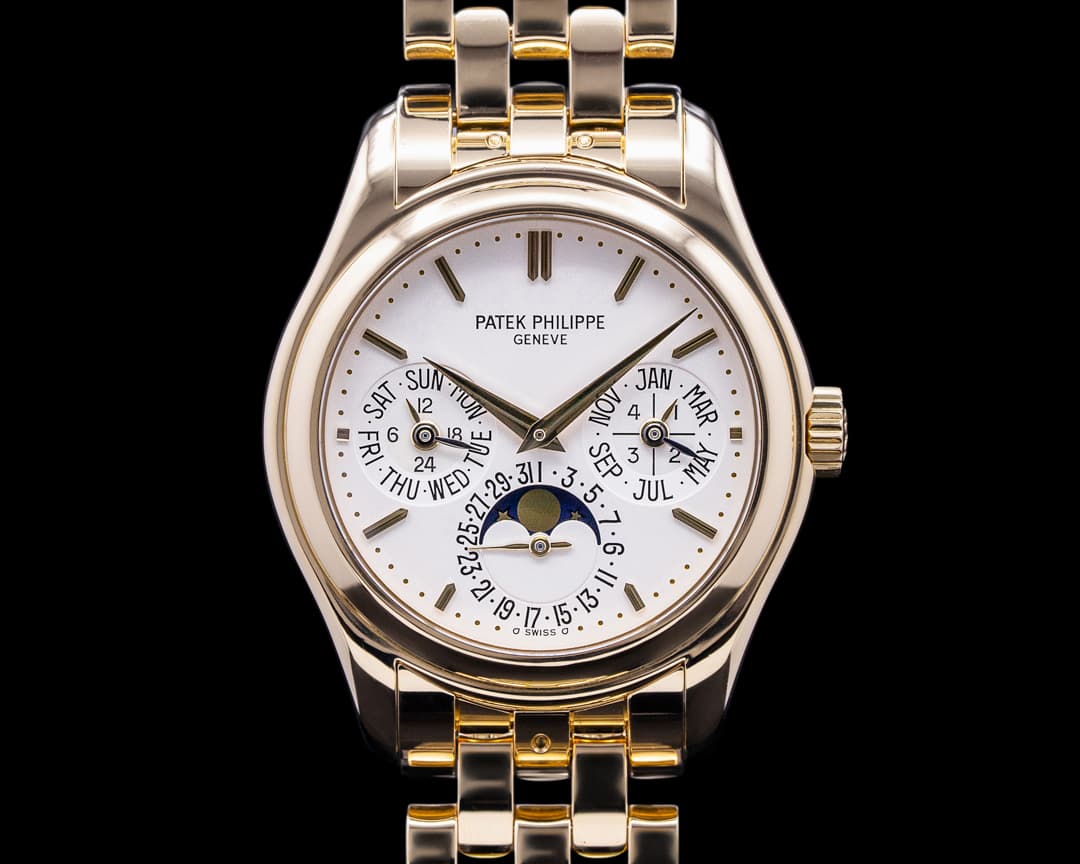 Patek Philippe Perpetual Calendar / 18K Yellow Gold Bracelet 