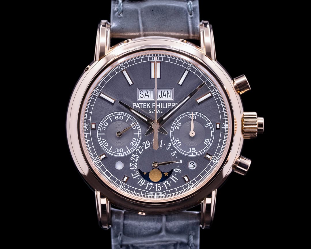 Patek Philippe 5204R Split Second Perpetual Calendar Slate Gray Sunburst UNWORN