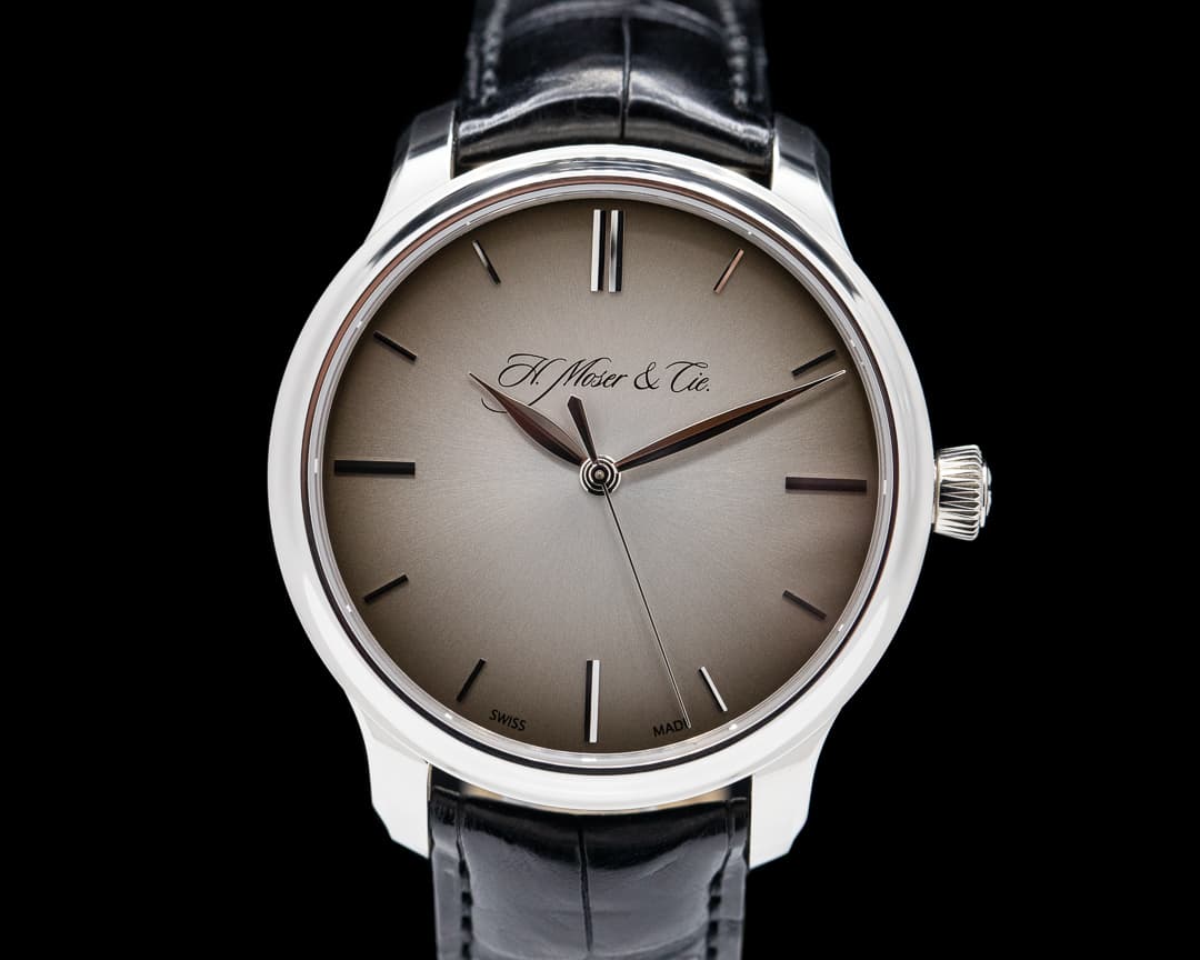 H. Moser and Cie. Monard Centre Seconds Paladium Fume Dial