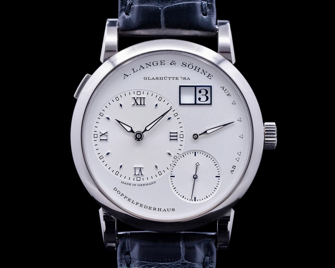 A. Lange and Sohne Lange 1 18K White Gold Silver Dial NEW MOVEMENT