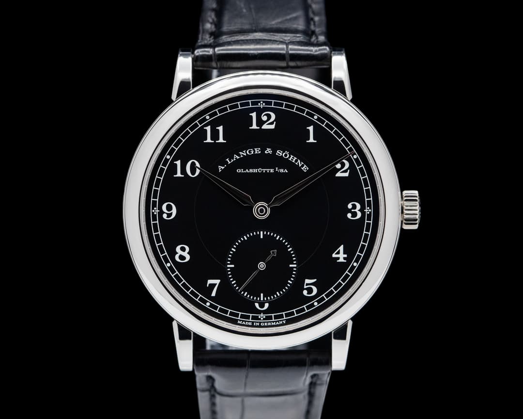 A. Lange and Sohne 200th Anniversary F.A Lange 236.049 1815 Platinum Black Dial RARE