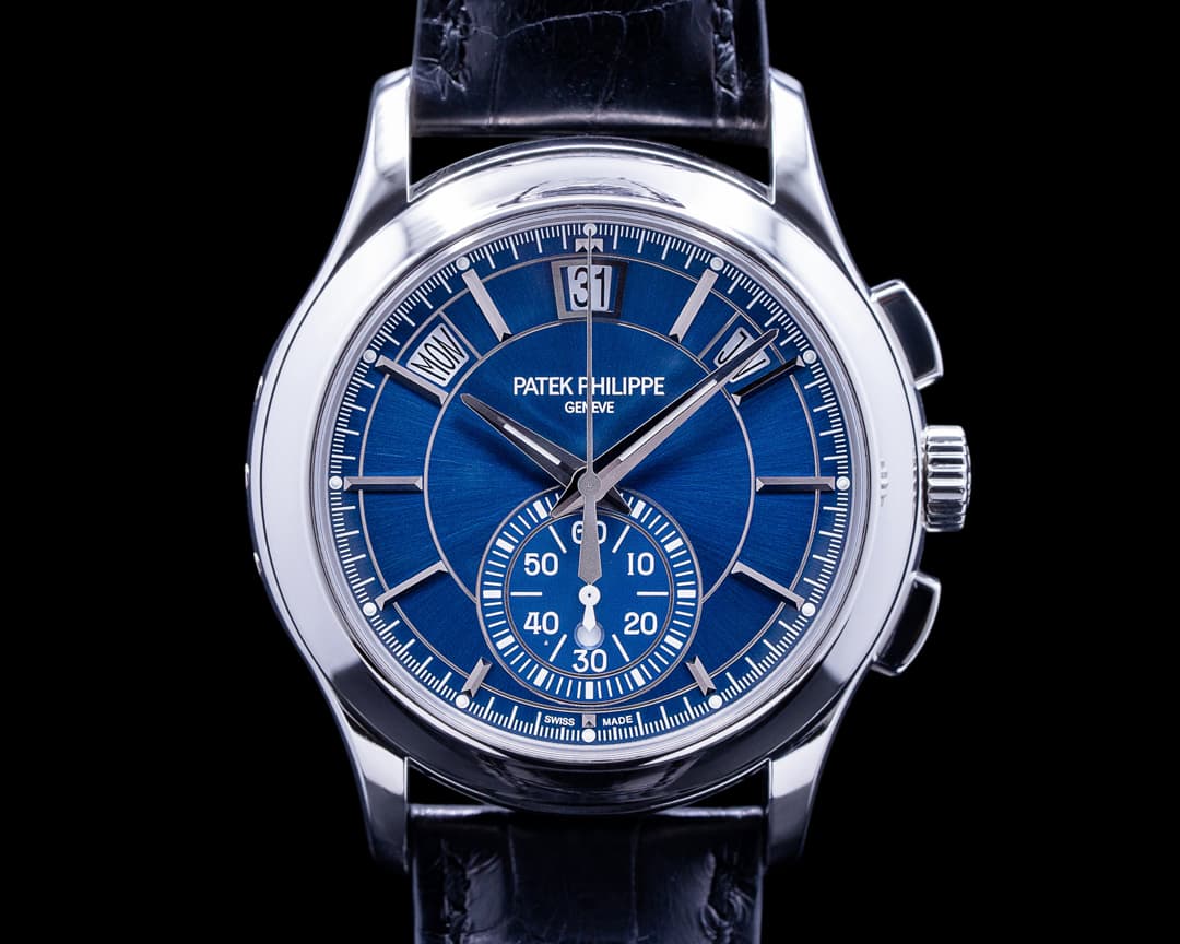 Patek Philippe 5905P Chronograph Annual Calendar PT Blue Dial DISCONTINUED