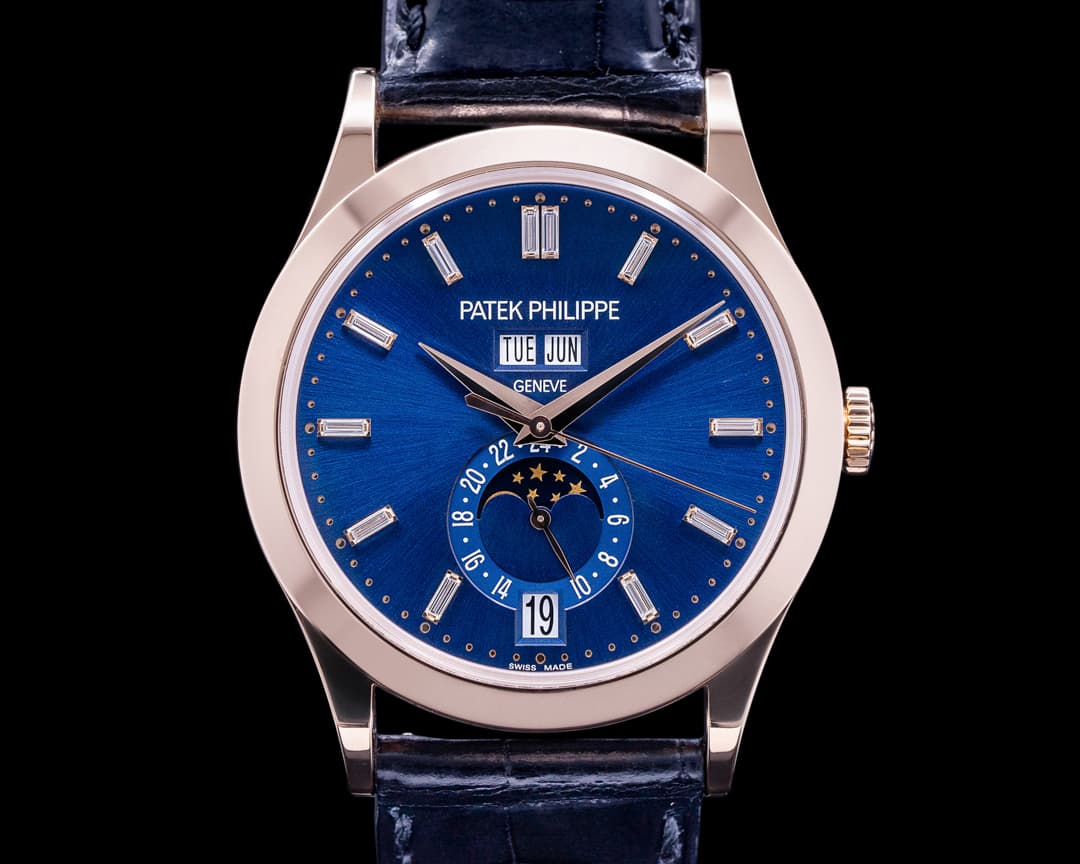 Patek Philippe Annual Calendar 5396R-015 Rose Gold Blue Diamond Dial 