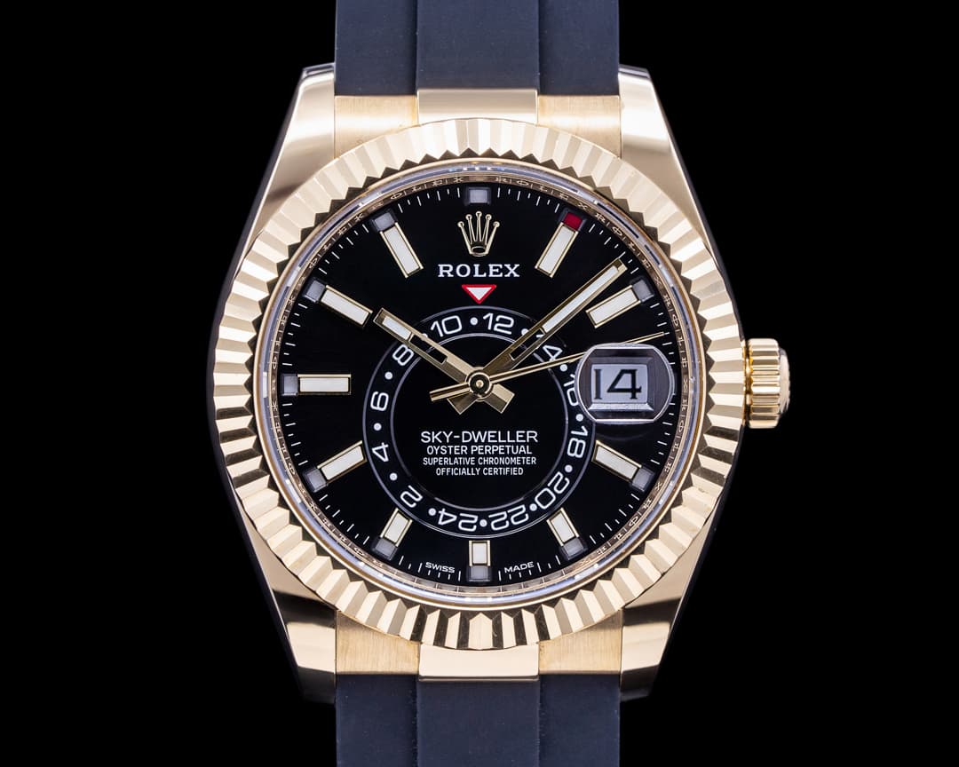 Rolex Sky Dweller 326238 Black Dial 18k Yellow Gold / OysterFlex 2021